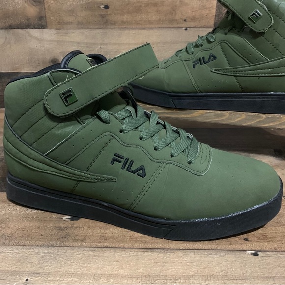Fila High Top Sneakers Mens Sz 11 Green - Picture 2 of 11
